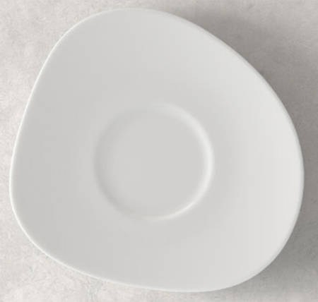 Organic White Saucer