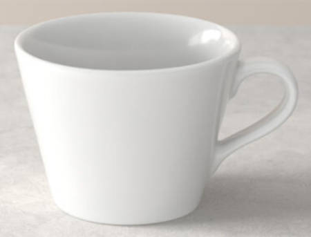 Organic White Flat Cup