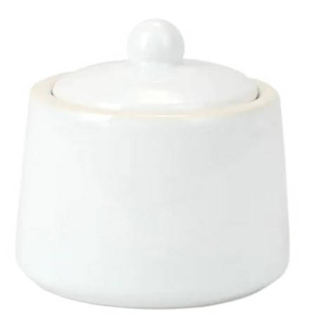 Chroma White Sugar Bowl & Lid