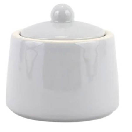 Chroma Light Gray Sugar Bowl & Lid