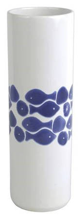 Santorini Fish 15" Vase