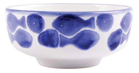 Santorini Fish 8" Round Serving Bowl