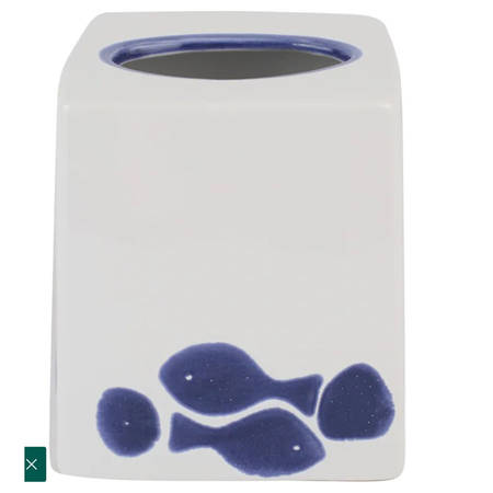 Santorini Fish Rectangular Tissue Box Cover