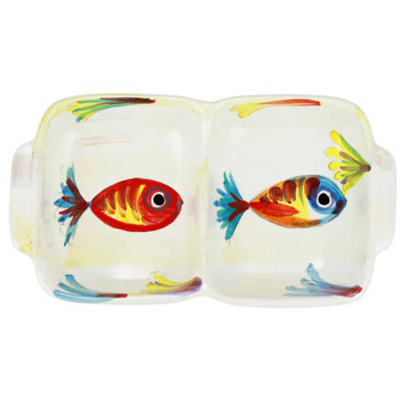 Pesci Colorati (Colorful Fish) 2 Part Rectangular Divided Server