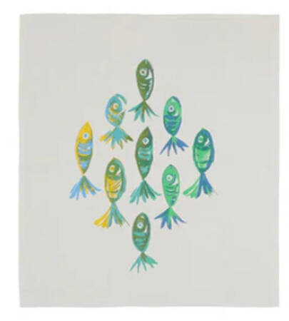 Pesci Colorati (Colorful Fish) Dish Towel-Cloth