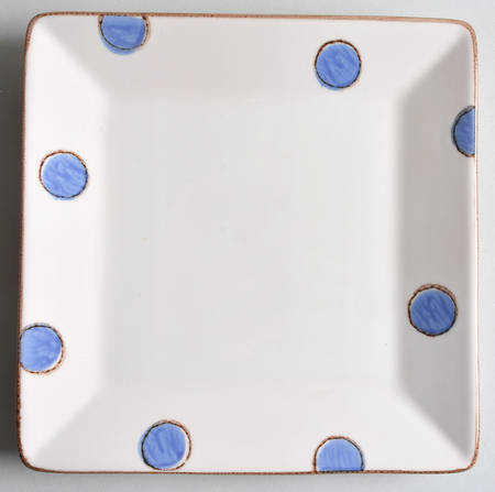 V4C3 Blue Square Salad Plate