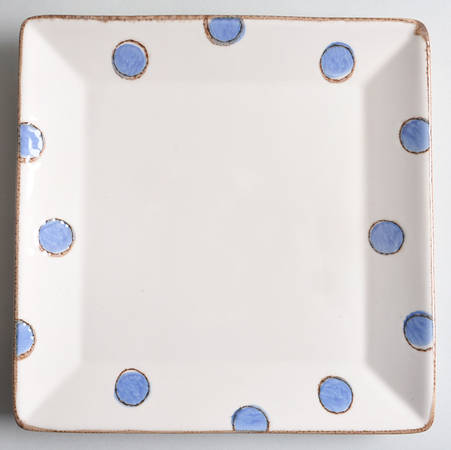 V4C3 Blue Square Dinner Plate