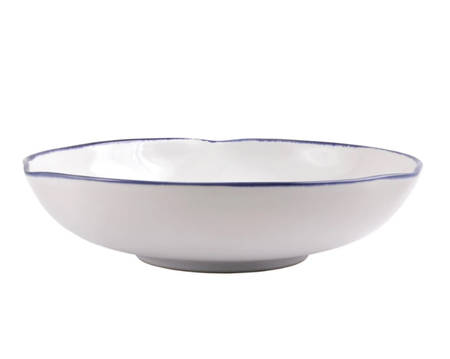 Aurora Edge 12" Shallow Round Bowl