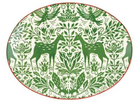 Mistletoe 14" Oval Serving Platter