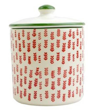 Mistletoe Cookie Jar & Lid