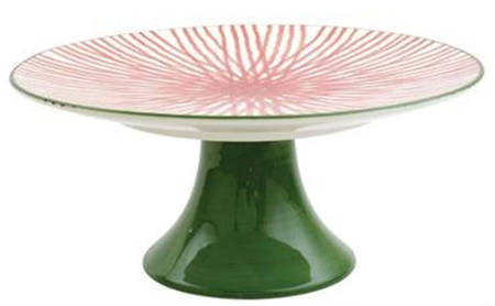 Mistletoe 12" Diameter Pedestal Cake Stand