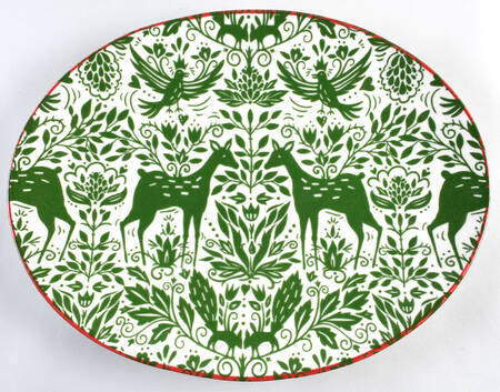Mistletoe 15" Oval Serving Platter