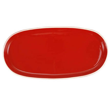 Chroma Red 16" Oval Serving Platter
