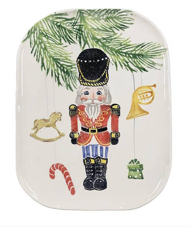 Nutcrackers 15" Rectangular Serving Platter