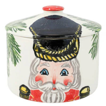 Nutcrackers Biscotti Jar & Lid