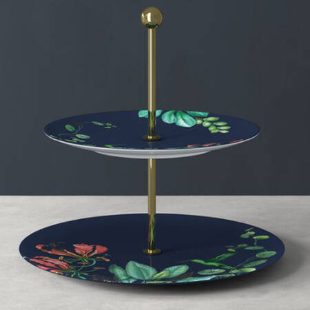 Avarua 2 Tiered Serving Tray (Dinner & Salad Plate)