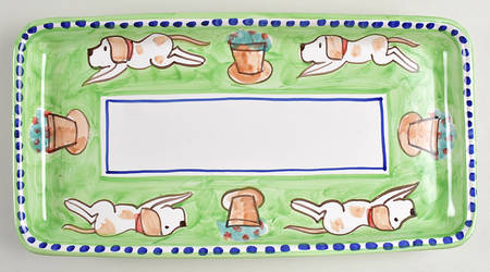 Campagna Cane 15" Rectangular Serving Platter