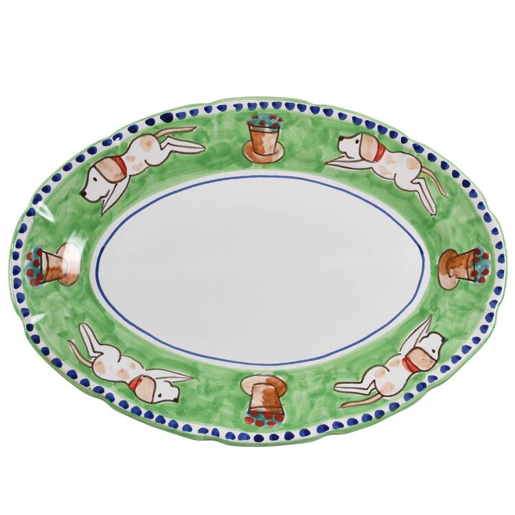 Campagna Cane 16" Oval Serving Platter