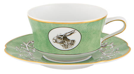 Casa de Alba Footed Cup & Saucer Set