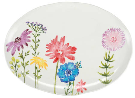Fiori Di Campo 21" Oval Serving Platter