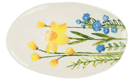 Fiori Di Campo 13" Oval Serving Platter