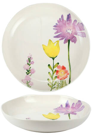Fiori Di Campo 13" Shallow Round Bowl