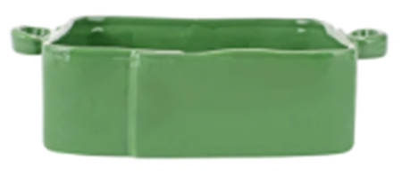Lastra Green 11" Square Baker