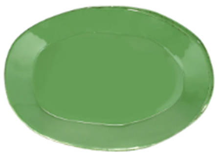 Lastra Green 18" Oval Serving Platter