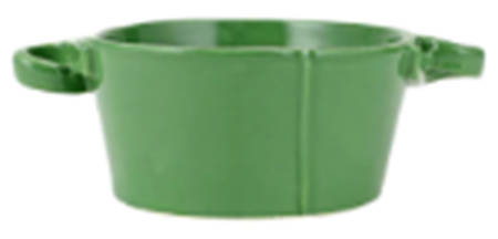 Lastra Green 5" Round Handled Bowl
