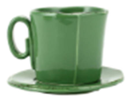 Lastra Green Espresso Cup and Saucer Set
