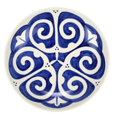 Mosaico 16" Shallow Round Bowl