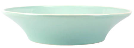 Chroma Aqua 12" Shallow Round Bowl
