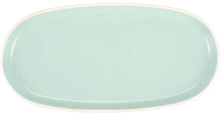 Chroma Aqua 16" Oval Serving Platter