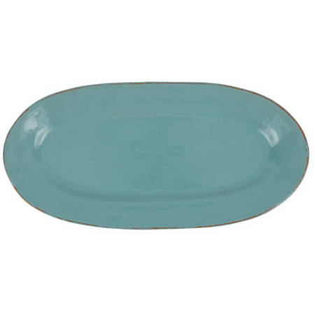Turquoise 16" Oval Serving Platter