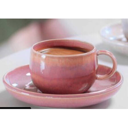 Perlemor Coral Espresso Cup and Saucer Set