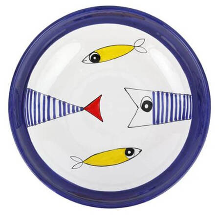 Pesce Pazzo 12" Round Serving Bowl