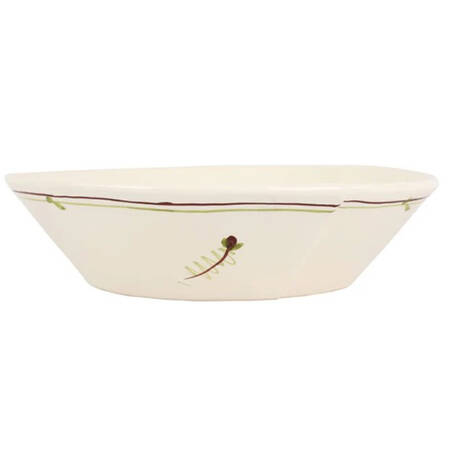 Lastra Fiori de Bosco 11" Shallow Round Bowl