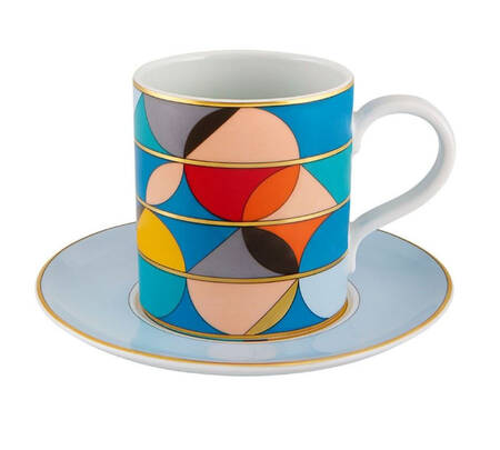 Fururismo Flat Cup & Saucer Set