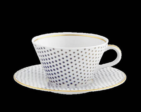 Constellation d'Or Flat Cup & Saucer Set