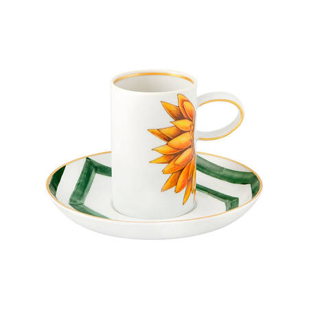 Amazonia Flat Demitasse Cup & Saucer Set