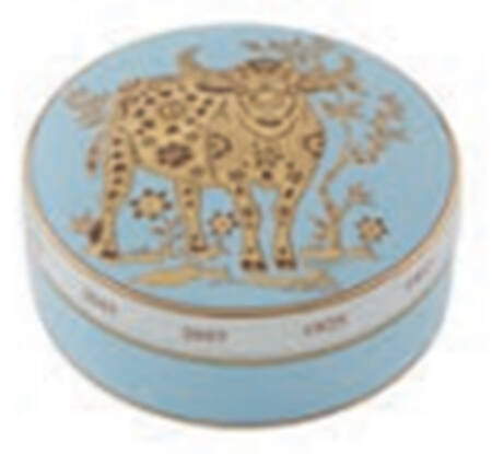 Golden 4" Round Box & Lid