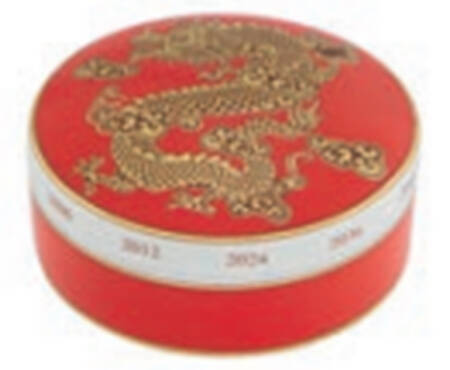 Golden 4" Round Box & Lid