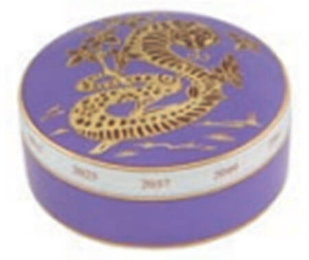 Golden 4" Round Box & Lid