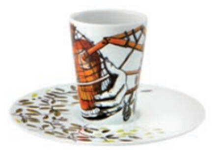 Escape Goat Espresso Cup and Saucer Set