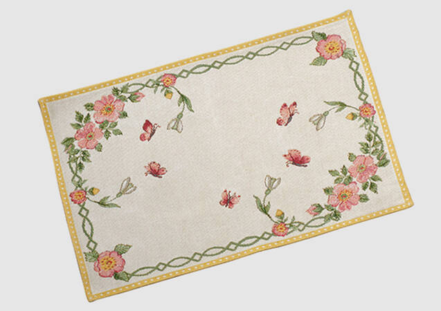 Spring Fantasy Embroidered Cloth Placemat