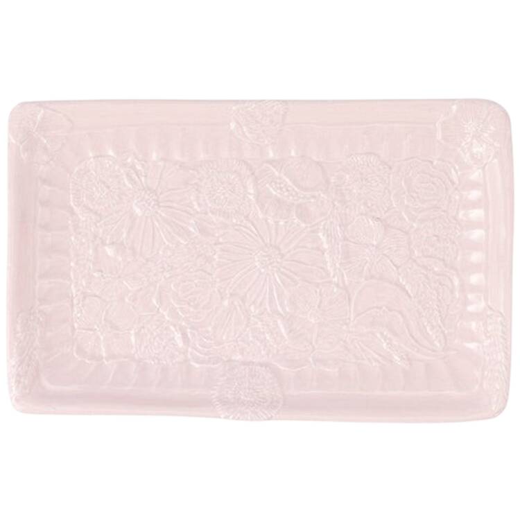 Pietra Fiori 11" Rectangular Serving Platter