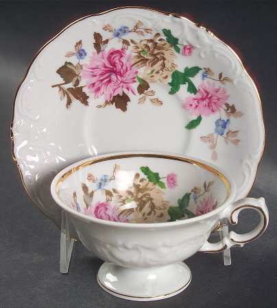 Harvest Dawn Footed Cup & Saucer Set