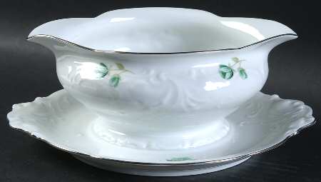 Morning Gravy Boat with Attached Underplate