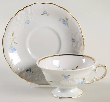 Picardy Footed Cup & Saucer Set