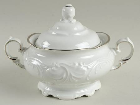 Platin Sugar Bowl & Lid